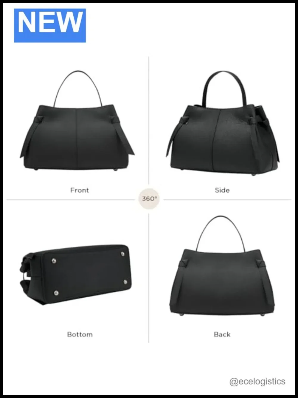 Genuine Leather Top Handle Satchel Purse Crossbody Bag Women Work Tote